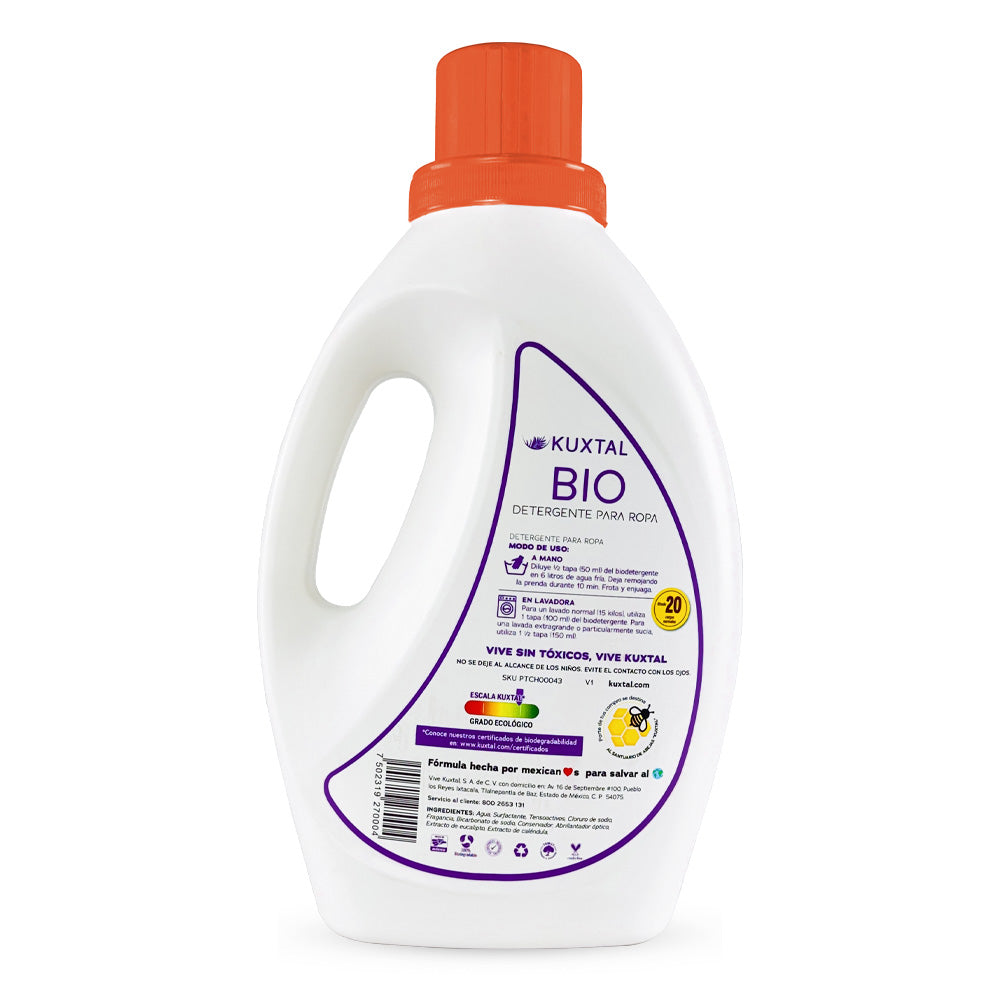 Bio Detergente Líquido para Ropa Eucalipto 2 L.