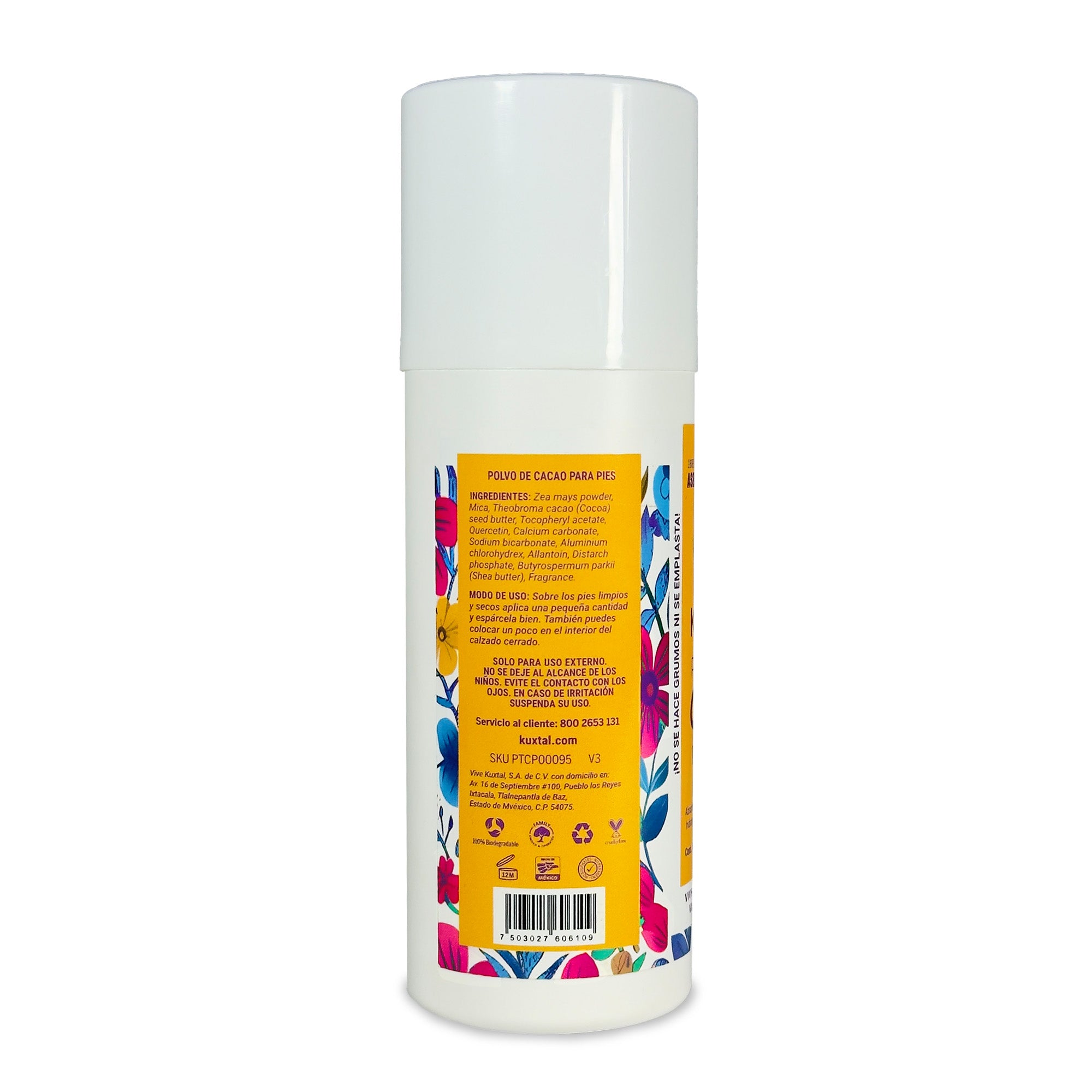 Polvo de Cacao Talc Free para Pies 100 gr.