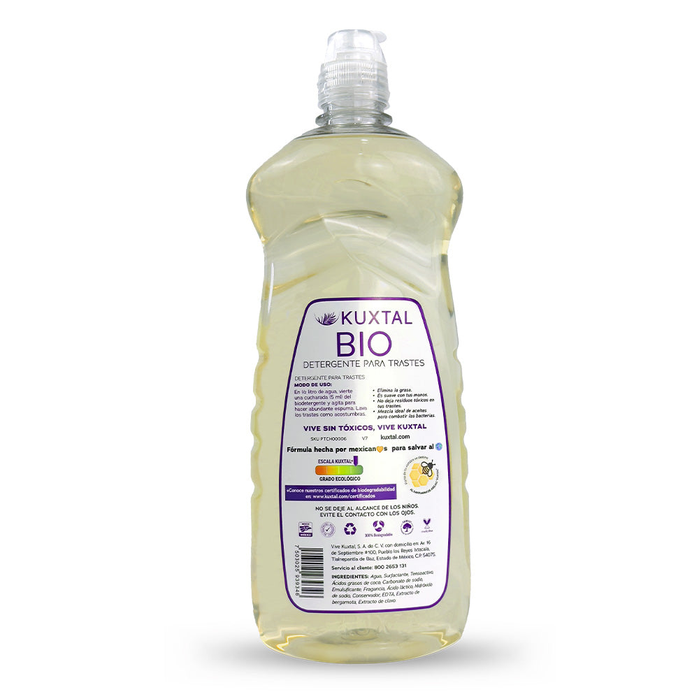 Bio Detergente Líquido para Trastes 820 ml.