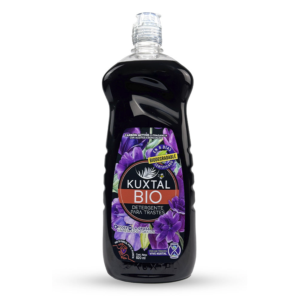 Bio Detergente Liquido Para Trastes Carbón Activo 820