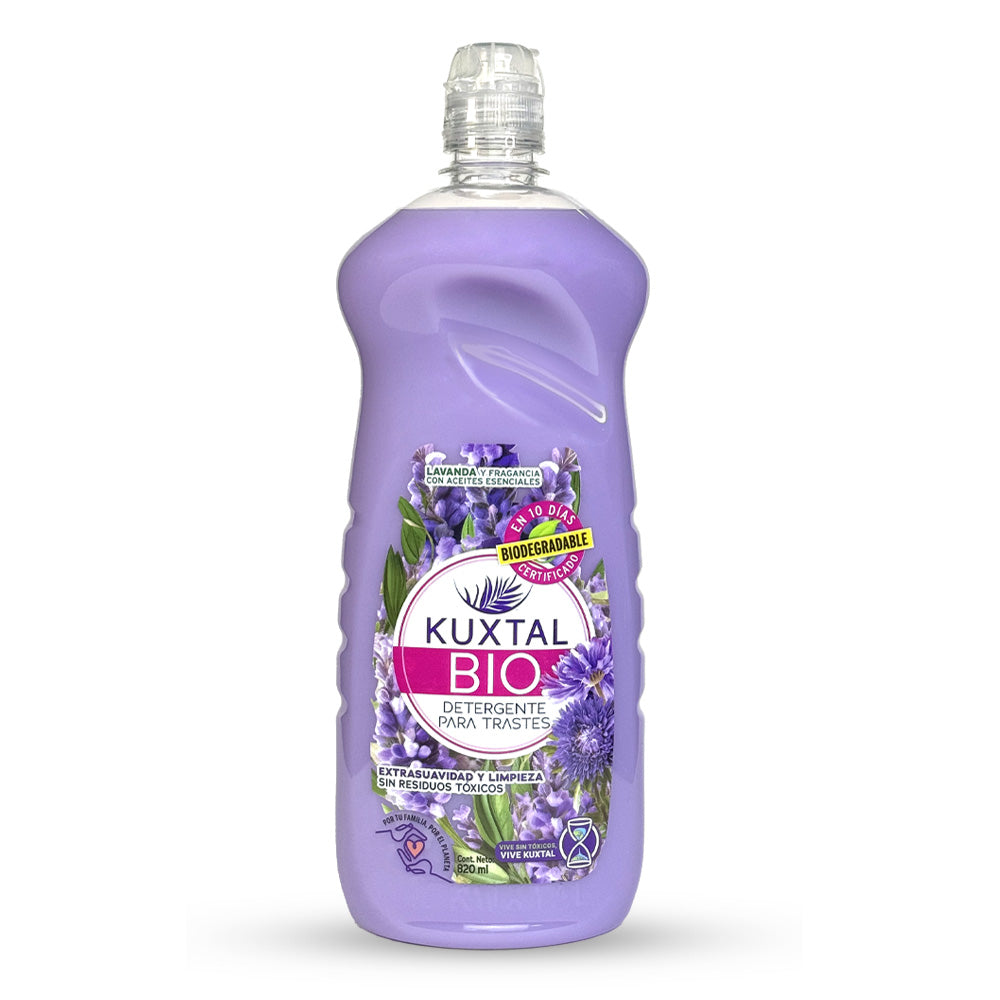 Bio Detergente líquido para trastes Lavanda 820 ml.